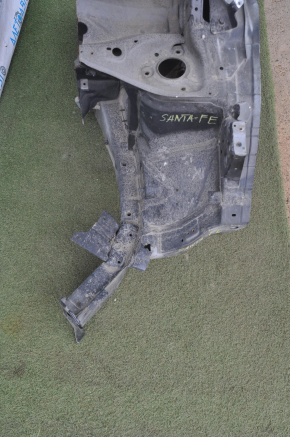 Front quarter left Hyundai Santa FE Sport 13-16 black without pillar, dented side member