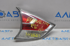 Inner taillight trunk lid left Nissan Rogue 14-16, water damage, chip