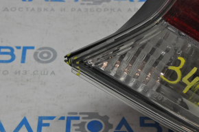 Inner taillight trunk lid left Nissan Rogue 14-16, water damage, chip