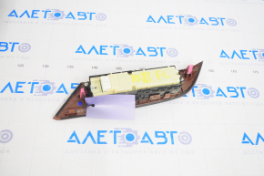 Front left window lift control Lexus RX350 RX450h 10-15 black, with burgundy wood trim