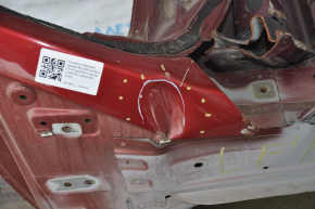 Front right quarter Hyundai Sonata 15-19 red with central pillar, butts, without sidewalls