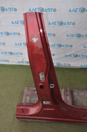Front right quarter Hyundai Sonata 15-19 red with central pillar, butts, without sidewalls
