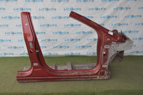 Front right quarter Hyundai Sonata 15-19 red with central pillar, butts, without sidewalls