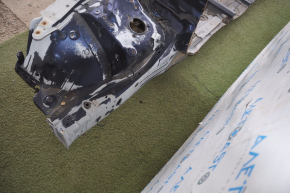 Front right quarter Lexus GS300 GS350 GS430 GS450h 06-11 blue with central pillar and fold, dented