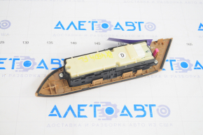 Front left window lift control Lexus RX350 RX450h 10-15 with auto folding mirrors with wood trim light brown