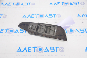 Front left window lift control Lexus LS460 LS600h 07-12 with wood trim dark brown