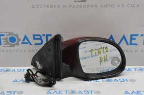 Side mirror right complete VW Tiguan 09-18 6 pins, turn signal, heated, red