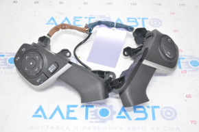 Steering wheel control buttons Toyota Camry v50 12-14 usa LE, XLE type 2, broken fasteners, scuffs