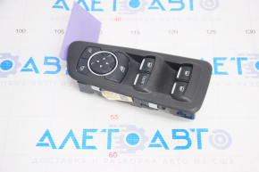 Front left window lift control Ford Explorer 11-15 black with chrome, 1 auto, with black trim