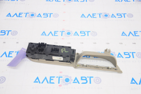 Front left window lift control Ford Escape MK3 13-19 type 1 with chrome trim, beige, broken fastener
