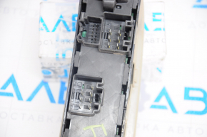 Front left window lift control Ford Escape MK3 13-19 type 1 with chrome trim, beige, broken fastener