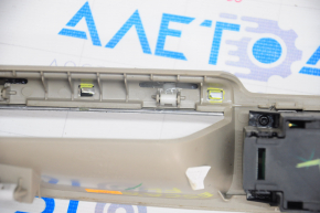 Front left window lift control Ford Escape MK3 13-19 type 1 with chrome trim, beige, broken fastener