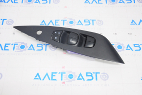 Front left window lift control Nissan Leaf 13-17 black, 1 auto, with black overlay structure