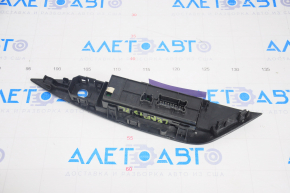 Front left window lift control Nissan Leaf 13-17 black, 1 auto, with black overlay structure