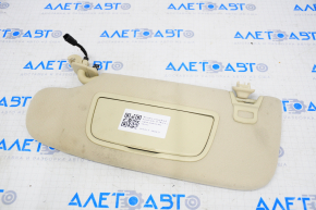 Left visor Ford Fusion mk5 13-15 beige, with control, for cleaning
