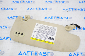 Left visor Ford Fusion mk5 13-15 beige, with control, for cleaning