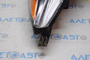 Headlight front left Subaru Legacy 15-17 bare dorest halogen, black reflector, broken mount