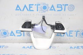 Toyota Prius 50 16-18 steering wheel control buttons for lane keeping and radar white inserts, broken latch