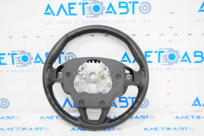 Naked steering wheel Ford Fusion mk5 13-16 black leather, worn