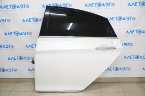Door assembly rear left Hyundai Sonata 11-15 hybrid white WW7, butt