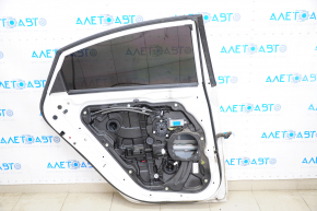 Door assembly rear left Hyundai Sonata 11-15 hybrid white WW7, butt