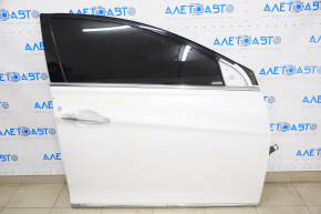 Door assembly front right Hyundai Sonata 11-14 hybrid white WW7, bumpers