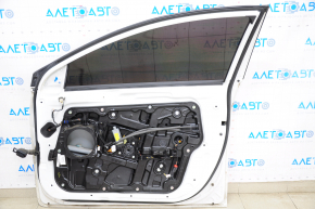 Door assembly front right Hyundai Sonata 11-14 hybrid white WW7, bumpers
