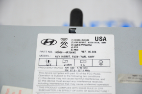 Radio tape recorder Hyundai Sonata 11-15 with navigation