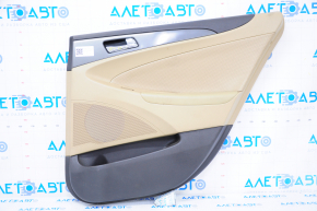 Door trim panel rear right Hyundai Sonata 11-12 leather beige