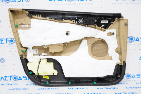 Door trim panel front right Hyundai Sonata 11-14 leather beige