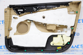 Door trim panel front left Hyundai Sonata 11-14 beige leather
