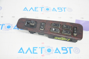 Front left window lift control Lincoln Town Car 98-11 with trim, with mirror control, worn buttons