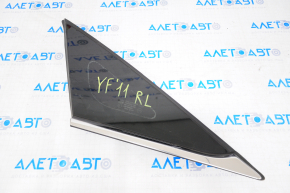 Window blind glass rear left Hyundai Sonata 11-15 poke on chrome