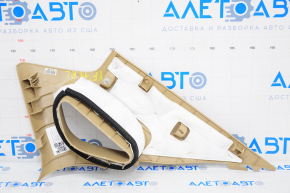 Rear pillar trim left Hyundai Sonata 11-14 beige, scratch