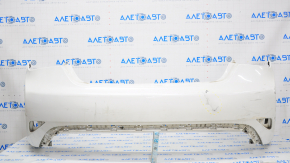 Rear bumper bare Hyundai Sonata 11-15 hybrid, white, cracked