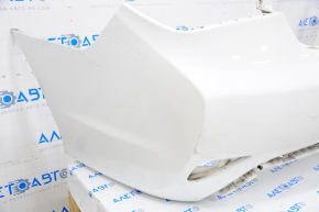 Rear bumper bare Hyundai Sonata 11-15 hybrid, white, cracked