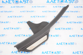 Door sill trim rear left Hyundai Sonata 11-15 black, metal, scratch