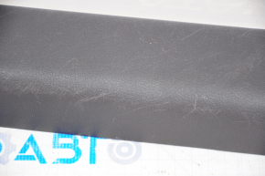 Door sill trim front right Hyundai Sonata 11-15 black, metal, rubbed, broken fastener