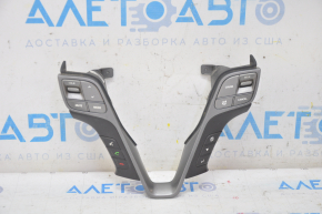 Steering wheel control buttons Hyundai Santa FE Sport 13-16 pre-rest, broken fasteners