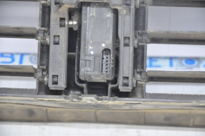 Radiator deflector blinds Hyundai Sonata 11-15 hybrid, with motor