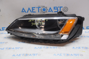 Headlight front left VW Jetta 11-16 naked USA halogen