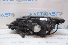 Headlight front right Nissan Rogue 14-16 bare halogen, for polishing broken crepe