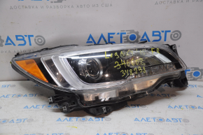 Headlight front right Subaru Legacy 15-17 bare prerest halogen, black reflector, broken mount