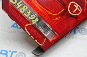 Lamp inner trunk lid right VW Passat b7 12-15 USA crack