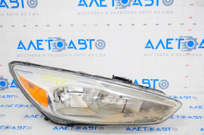 Headlight front right bare Ford Focus mk3 15-18 rest, halogen, light, broken mount, water damage
