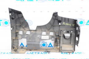 Driver's knee pad Ford Focus mk3 13-18 black, rubbed