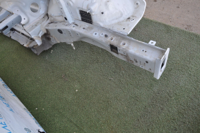 Front quarter left Hyundai Sonata 11-15 white, with central pillar
