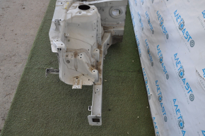 Front quarter right Hyundai Sonata 11-15 white, with central pillar