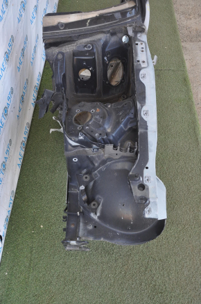 Front left quarter Mercedes W211 black with central pillar, bumpers
