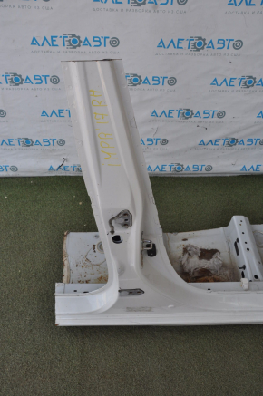 Quarter front right Subaru Impreza 17-23 GK white with central pillar, bent side member